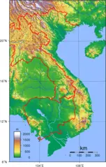 Vietnam Topography
