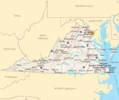 Virginia Reference Map