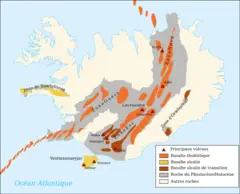 Volcanic System of Iceland Map Fr