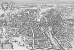 Vue De Paris En 1618 Par Visscher
