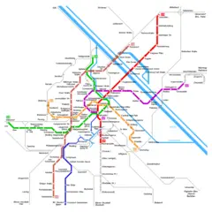 Wien Metro Map