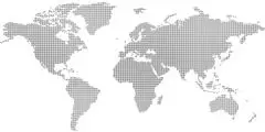 World Map Dotted