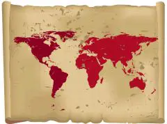 World Vintage Map