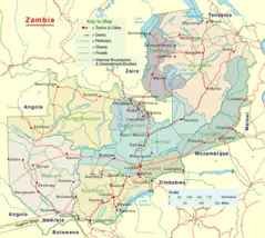 Zambia Detailed Map